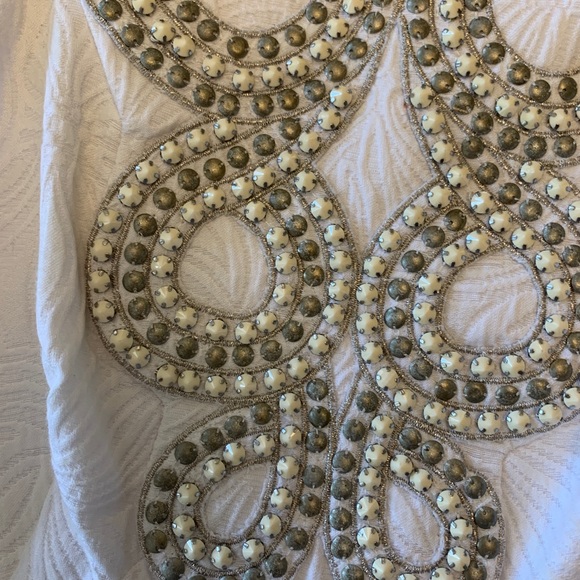 Laundry White Quilted Graduation Dress Size 0 - Picture 4 of 8